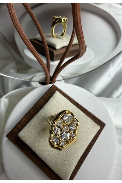 ANKA JEWELLRY ZİRKON TAŞ GOLD KADIN YÜZÜK