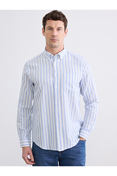 LC Waikiki Regular Fit Striped Dobby Men's Shirt