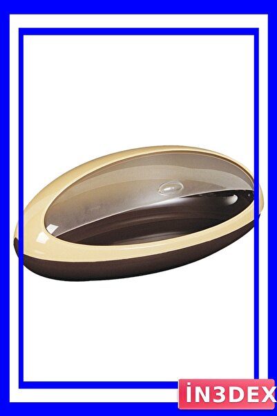 İN3DEX Oval Shaped Bread Storage Box for Preserving Fresh Bakery Products