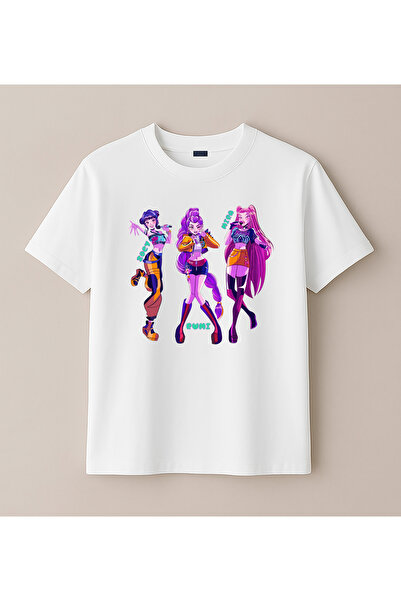 BLITZIST Kpop Demon Hunters Hunterix iblis Avcıları Zoey Mira Rumi Baskılı Kı...