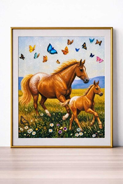 DNZt 5D Diamond Painting 50x40 cm Elmas Mozaik Boncuklu Taşlı Goblen Pano Tab...