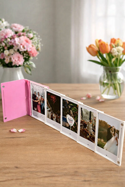 GreenWay3D Katlanabilir Mini Fotoğraf Albümü Masaüstü Fotoğraf Çerçevesi Çokl...