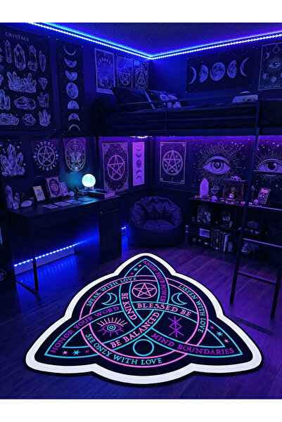 RUGRUMBA Non-Slip Sole Asymmetrical Pattern Machine Made Washable Young Girl'...