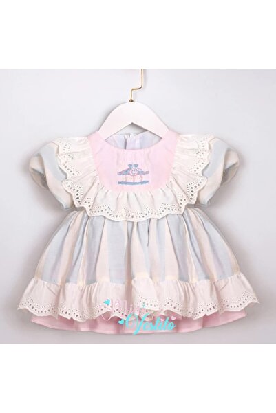 MiniVestito فستان ملون بتصميم الحصان ذو الخطوط الملونة منقوش