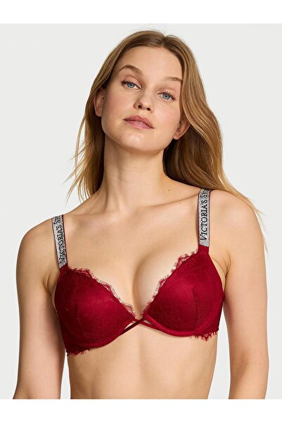 Victoria's Secret Işıltılı Askılı Dantelli Push-Up Sütyen
