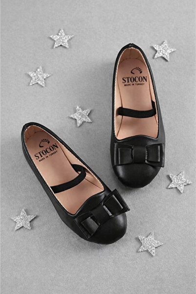 STOCON Baletanke Cipele Devojčica Mašna Detaljna Crna Baletanke STC1277