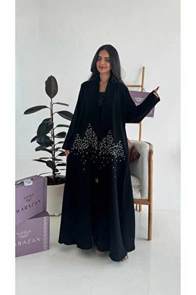 Warazan Elegant abaya with bead embroidery