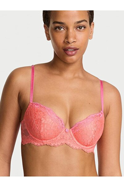 Victoria's Secret Lace Li Lightweight Padded Support Demi Bra