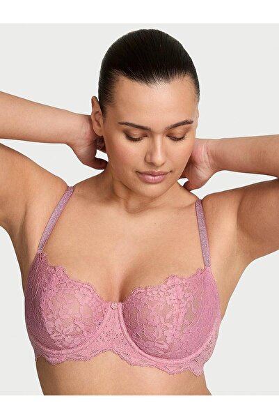 Victoria's Secret Wicked twinkle strapless supportless lace balconette bra