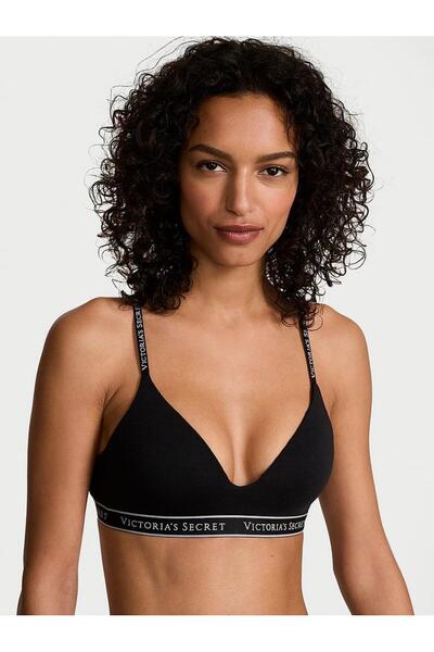 Victoria's Secret Underwire Free Cotton Bra with Light Padding Support