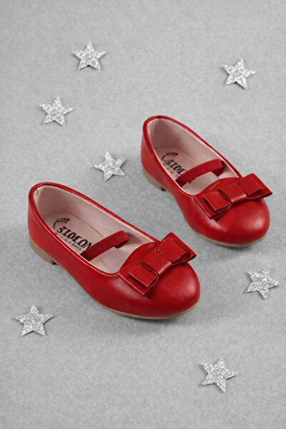 STOCON Baletanke Cipele Devojčica Mašna Detaljna Crvena Baletanke STC1277
