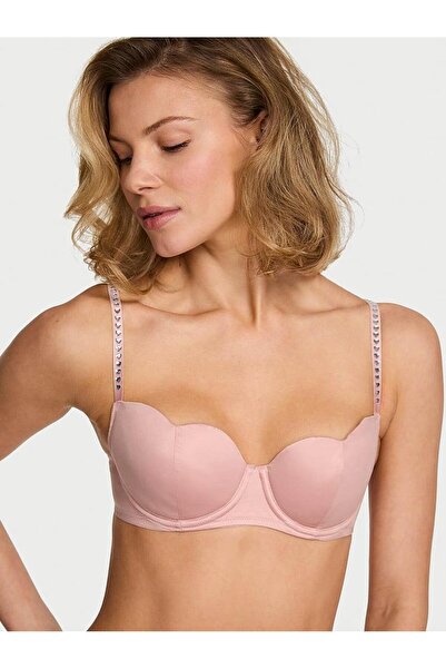 Victoria's Secret Twinkle Petal Hearts Lightweight Padded Support Balconette Bra
