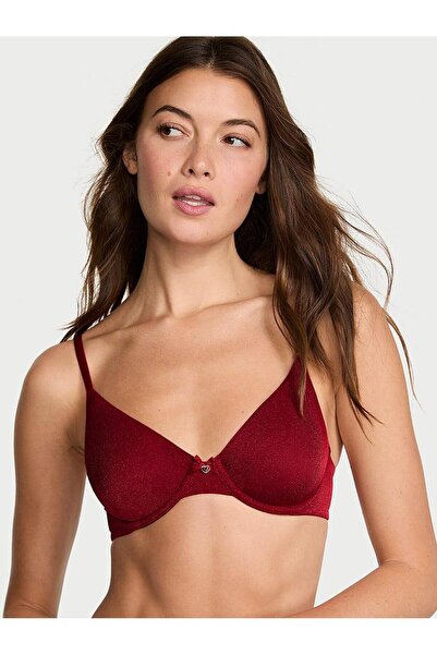 Victoria's Secret Işıltılı Invisible Lift Unpadded Demi Bra