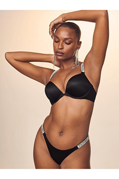 Victoria's Secret Bombshell Işıltılı Askılı 2 Beden Büyük Gösteren Push-Up Sü...