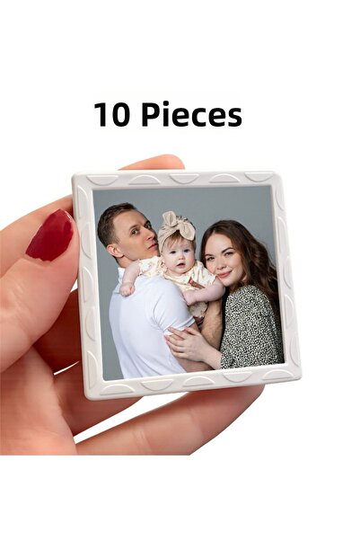 asel sanat Söktak Magnet Frame - Mini Square Frame - 6X6Cm Magnet and Söktak ...