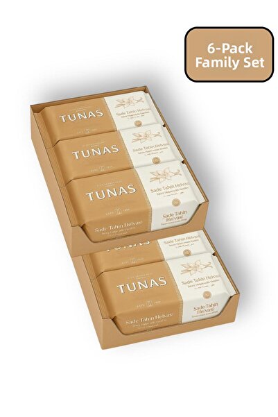 Tunas 6 قطع حلاوة طحينة سادة (6×500=3000 جرام)