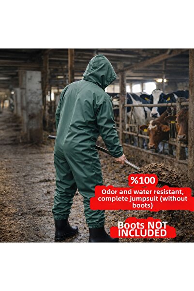 Bursahatırası Odor and Water 100% Proof Fully Enclosed Barn Coveralls, Animal...