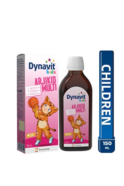 Dynavit شراب أرجيكيد متعدد الاستخدامات للأطفال 150 مل - إل-أرجينين، فيتامينات...
