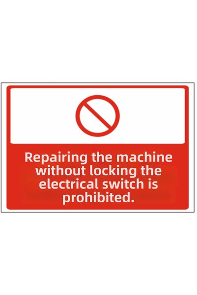 HiperAD Reklam Repairing the Machine Without Locking the Electrical Switch Is...