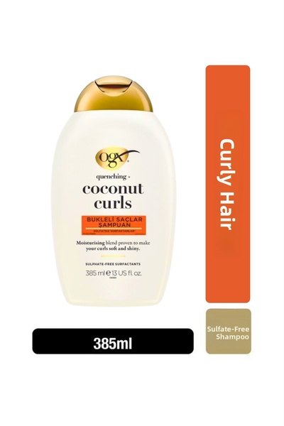 OGX شامبو جوز الهند الخالي من الكبريتات للشعر المجعد 385 مل