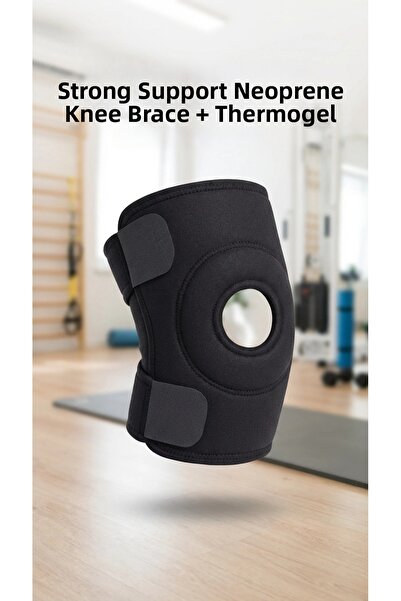 MericLine Crossed Strap Support Knee Brace, Thermogel Knee Pad for Meniscus P...