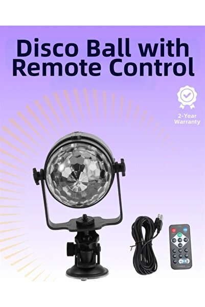 Epilons ضوء ديسكو LED كريستالي بلاستيكي محمول ومتين