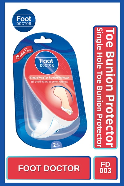 Foot Doctor Single Hole Finger Bunion Protector 2 Pieces