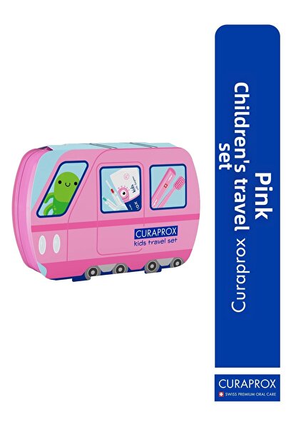 Curaprox Children's Travel Set Pink