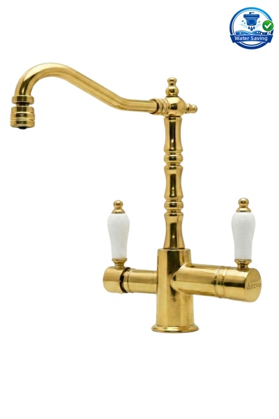 DUREVO Su Aritmali Rustic Vintage Kitchen Faucet Zen Design - Swivel Head Fea...