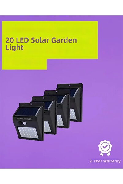 Epilons Lampă de perete inteligentă alimentată cu energie solară |   Cu senzo...