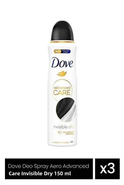 Dove DEO 150ML W ADVANCED 72H INVISIBLE CARE x 3 buc