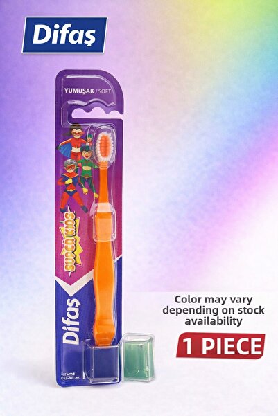 CT STONES فرشاة أسنان ديفاش كيدز للأطفال ذات شعيرات ناعمة مع غطاء واقي، قطعة ...