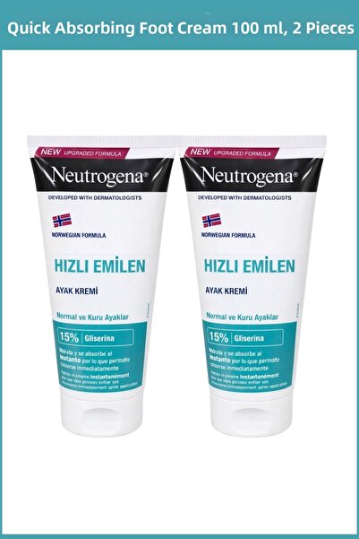 Neutrogena Norwegian Formula Fast Absorbing Foot Cream 100 ml x2