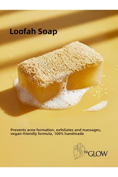 Miglow Natural Pumpkin Fiber Soap (Rice Extract)