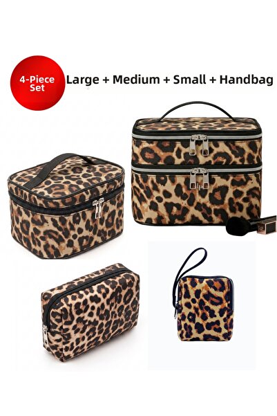 NS reliable مجموعة من حقيبة حقيبة مكياج ومستحضرات تجميل للسفر - مقاوم للماء م...