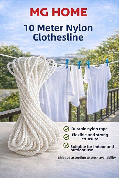 VENON 1 bucată 👕 10 METRI 👕   Snur de rufe din nailon Snur multifuncțional ...