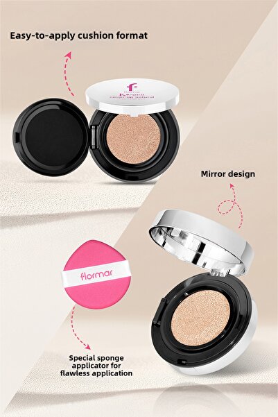 Flormar كريم أساس طبيعي من كي-سبيريت - لون 002 بورسلين