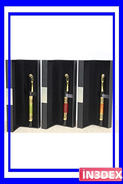 İN3DEX Patterned Metal Ballpoint Pen with Special Box Available