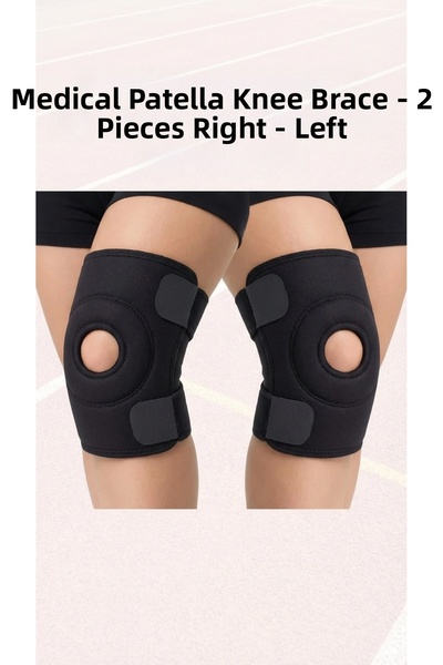 Eco Lounge مجموعة من حزامين لدعم الركبة للرياضيين - للجانب الأيمن والأيسر، لد...