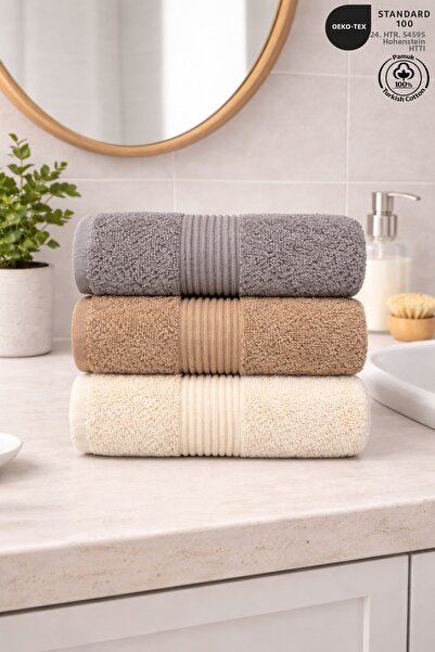 Ellaline Set de 3 prosoape pentru față, 100% bumbac certificat pentru baie | ...