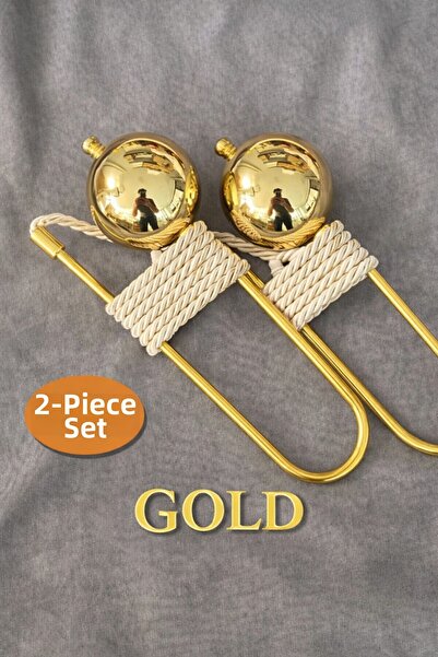 MGEStore Σετ Αξεσουάρ Κρεμάστρας Κουρτινών Renso με Κουμπί, 2 Τεμάχια