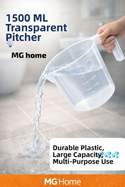 VENON 1 Transparent Mug 💧   1500 ml 💧   Plastic Water Bucket ❤️   Strappy M...