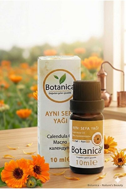 botanica زيت الآذريون الفاخر (كاليندولا) 10 مل - مقوي للحاجز الواقي للبشرة ال...