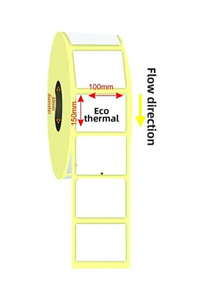 AtaşehirBarkodEtiket Etichetă termică Premium 100x150 |   Etichetă cu cod de ...