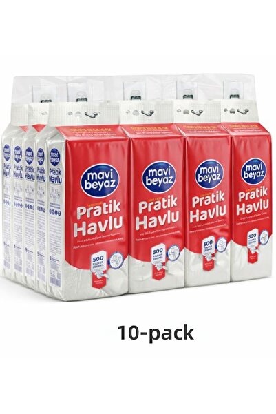 Mavi beyaz Practical Towel 500 Sheets - New Generation Multi-Purpose Paper To...