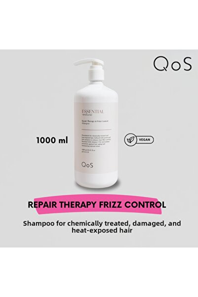 QOS Essential Routine Repair Therapy & Frizz Control Shampoo 1000 ml
