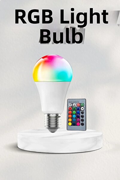 Epilons Bec LED RGB inteligent, controlat de la distanță, care schimbă culoarea