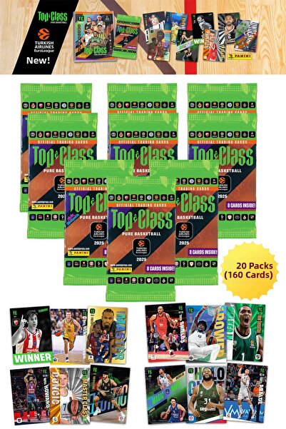 hediyecik بطاقات بانيني توب كلاس يورو ليج لكرة السلة 2025 - بطاقات لاعبي كرة ...