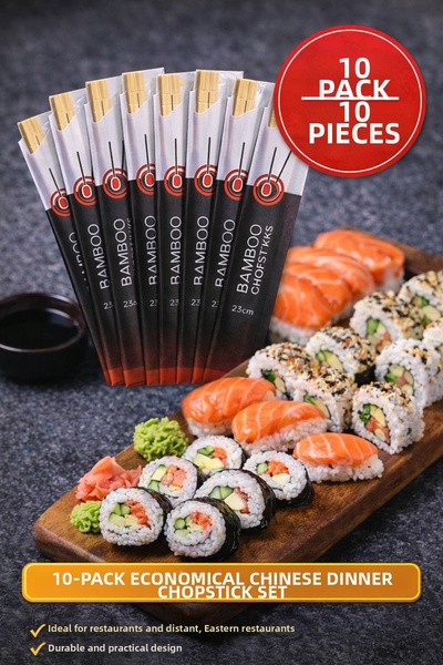 Open Home Concept 10Pcs Bamboo Chinese Chopsticks 23cm Chopstick Sushi Stick Far East Japanese Chinese Chopstick