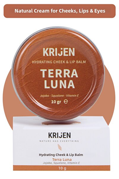 Krijen Terra Luna Bronze Colored Lip & Cheek Balm |   Herbal Cream Blush&Lips...